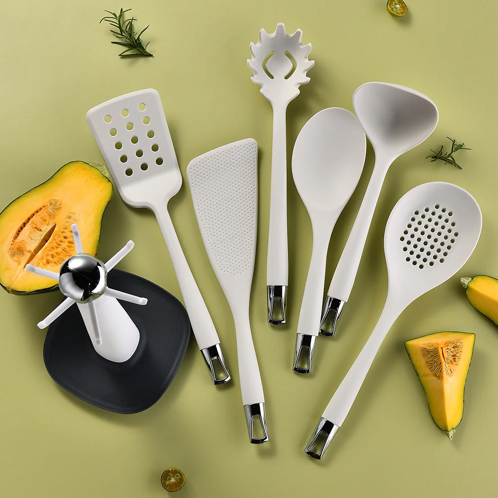 Premium 6-Piece Silicone Kitchen Utensil Set with Rotating Stand image 5